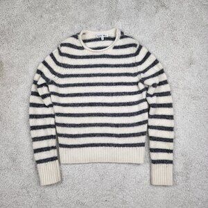 Alex Mill Huckberry Merino Wool Womens Sweater Size XS Mariner Striped Crewneck